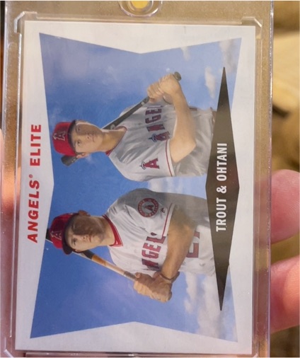 2020 Topps Archives #60CC-TO Mike Trout & Shohei Ohtani — front