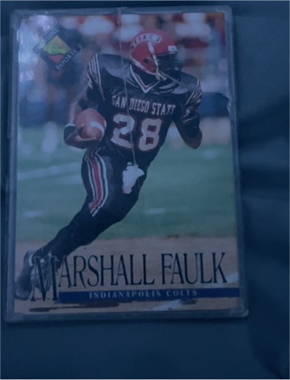 1994 Pro Line #329 Marshall Faulk Rookie — front