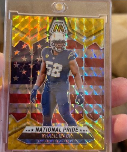2024 Panini Mosaic #269 Khalil Mack National Pride — front