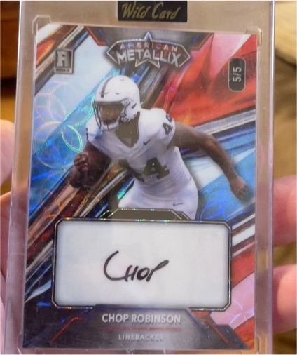 2024 Wild Card American Metallix #5/5 Chop Robinson — front