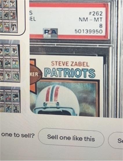 1971 OPC #262 Steve Zabel — front