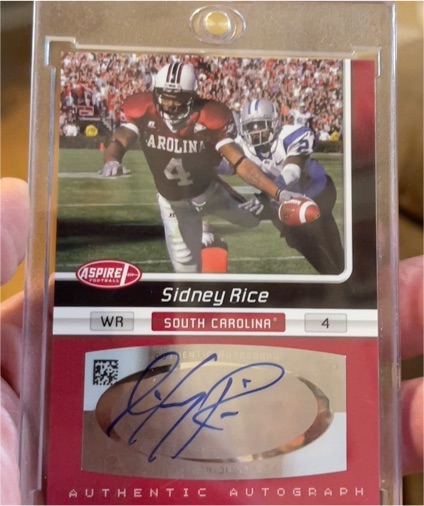 2007 Sage Aspire #4 Sidney Rice — front