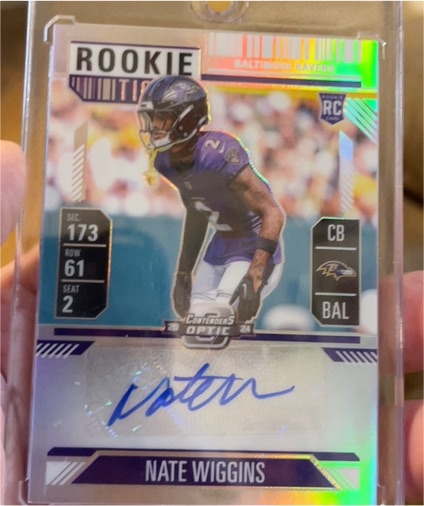 2024 Panini Contenders Optic #148 Nate Wiggins — front