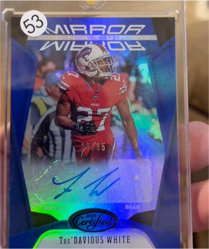 2020 Panini Certified Mirror Signatures #MS-TW Tre'Davious White — front