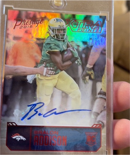 2016 Panini Prestige Xtra Points #BA Bralon Addison — front
