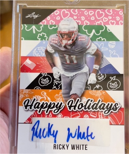 2025 Leaf Holiday #BA-RW1 Ricky White — front