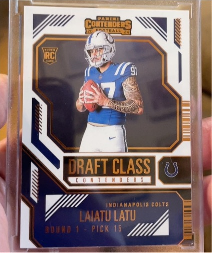 2024 Panini Contenders Draft Class #24 Laiatu Latu — front