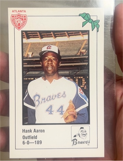 1981 Police Athletic League #3 Hank Aaron — front