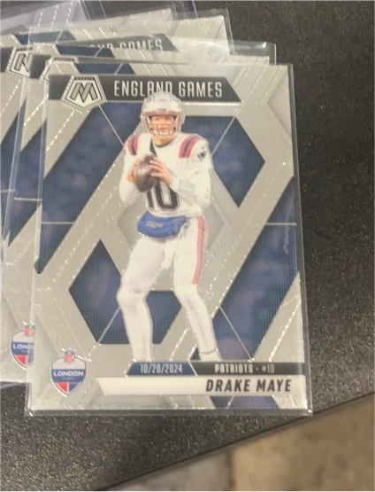 2025 Panini Mosaic #258 Drake Maye England Games — front