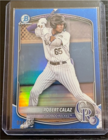 2025 Bowman Chrome Prospects #BCP-40 Robert Calaz — front