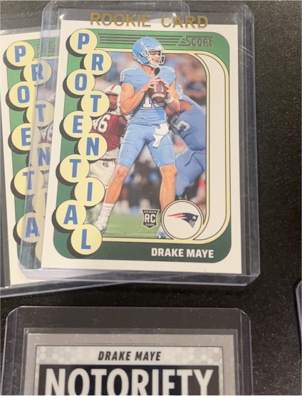 2024 Score Protential #2 Drake Maye — front