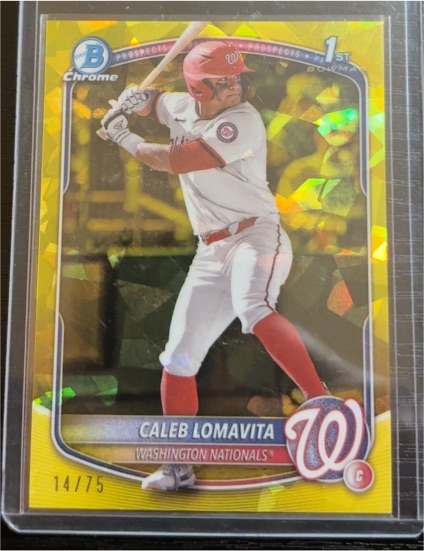 2025 Bowman Chrome #BP-120 Caleb Lomavita — front