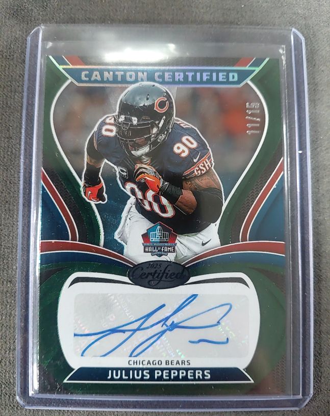 2025 Panini Certified Canton Certified #CAN-JPE Julius Peppers — front