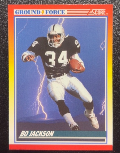 1990 Score #330 Bo Jackson — front