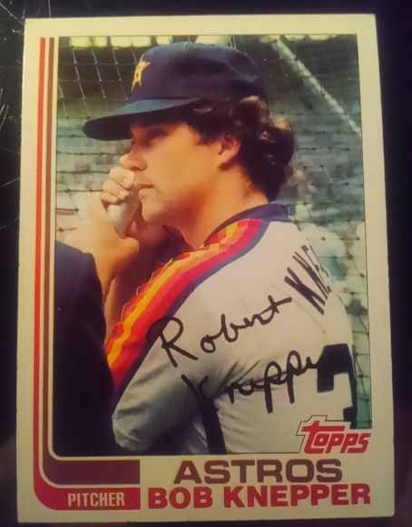 1982 Topps #672 Bob Knepper Houston Astros — front