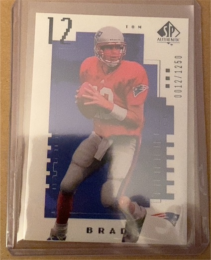2000 Upper Deck SP Authentic #118 Tom Brady Rookie — front