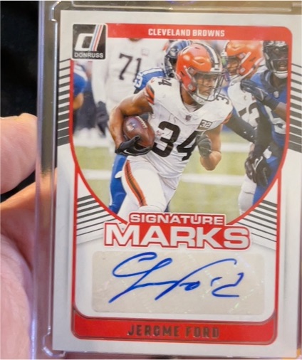 2024 Panini Donruss Signature Marks #SMA-JFO Jerome Ford — front