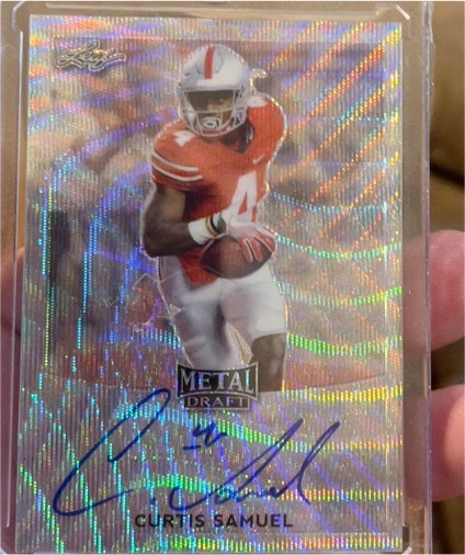 2017 Leaf Metal Draft #BA-CS1 Curtis Samuel — front
