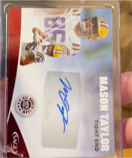 2025 Sage High Series All Rookie Team Auto Mason Taylor — front