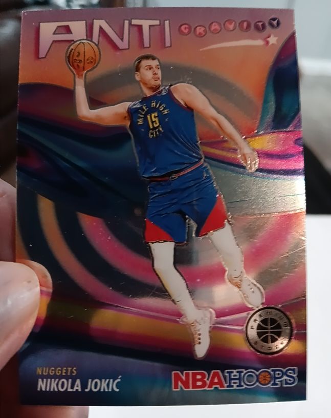 2023-24 Panini NBA Hoops Premium Stock #17 Nikola Jokić Anti Gravity — front