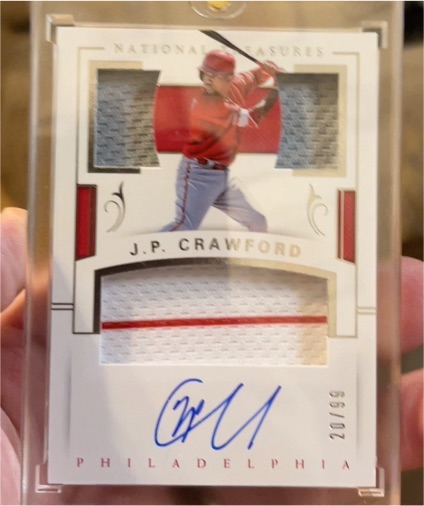 2018 Panini National Treasures #PCS-JPC J.P. Crawford — front