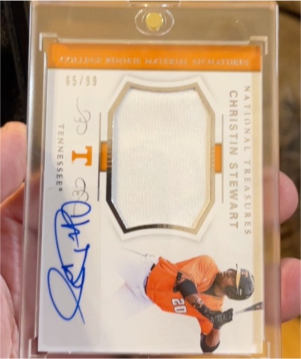 2018 Panini National Treasures #65 Christin Stewart — front