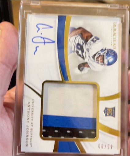 2020 Panini Immaculate #45 Anthony Johnson — front