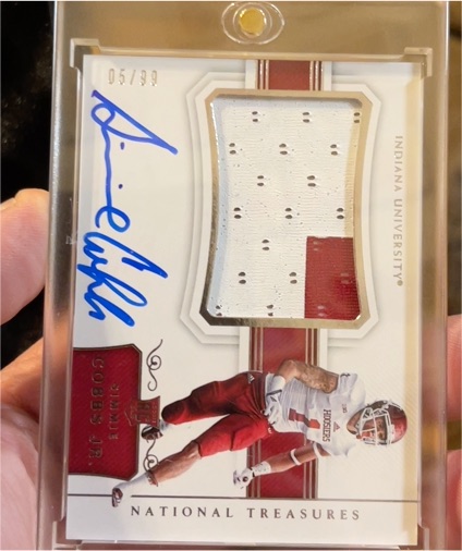 2018 Panini National Treasures Collegiate # Simmie Cobbs Jr. — front
