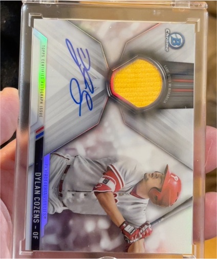 2017 Bowman Chrome #CAR-DC Dylan Cozens — front