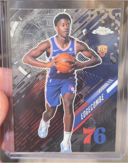 2025-26 Topps Chrome #GT-18 V.J. Edgecombe Go Time Rookie — front