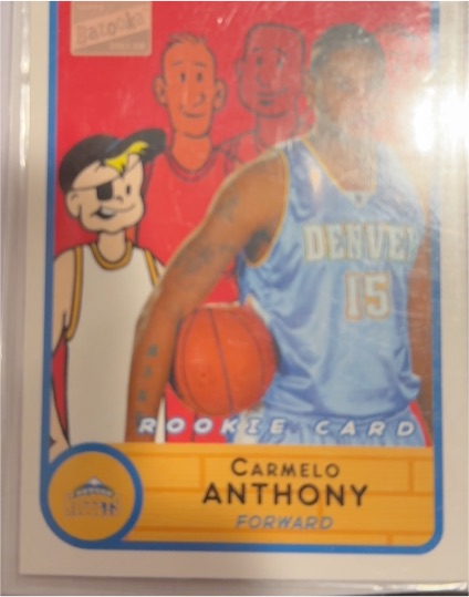 2003-04 Topps Bazooka #278 Carmelo Anthony Rookie Card — front