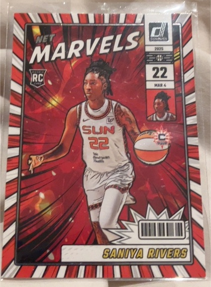 2025 Panini Donruss WNBA Net Marvels #5 Saniya Rivers — front