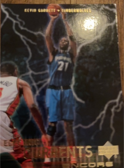 1999-00 Upper Deck Encore Electric Currents #Kevin Garnett — front
