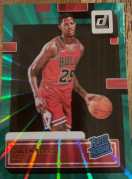 2022-23 Donruss #218 Dalen Terry Green Laser — front