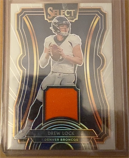 2019 Panini Select Rookie Swatches Drew Lock — front