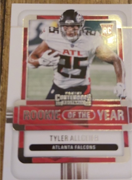 2022 Panini Contenders Rookie of the Year #ROY-TAG Tyler Allgeier — front