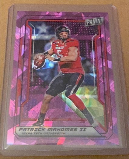 2019 Panini National Convention VIP Pink Disco Patrick Mahomes II — front
