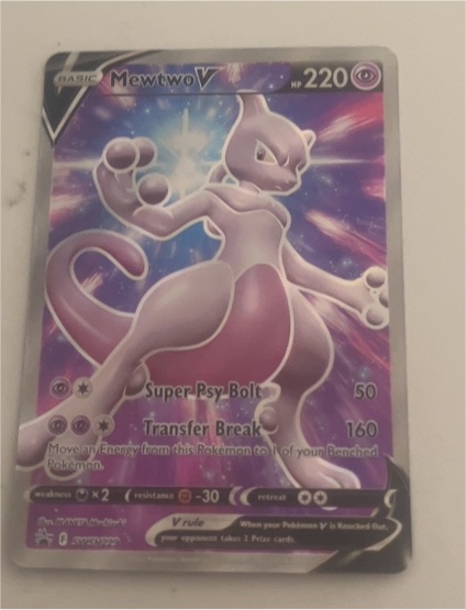 2022 Pokémon TCG #SWSH229 Mewtwo V — front
