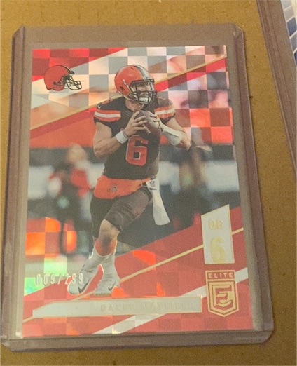 2020 Panini Donruss Elite #6 Baker Mayfield — front