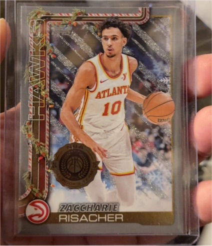 2025-26 Topps Holiday #H49 Zaccharie Risacher — front