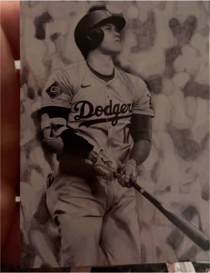 2025 Topps Update #KHAC-8 Shohei Ohtani Keegan Hall Art Insert — front