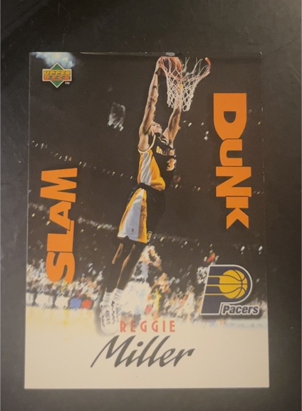 1997 Upper Deck Nestle Slam Dunk #SD39 Reggie Miller — front