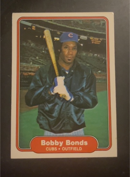 1982 Fleer #588 Bobby Bonds — front