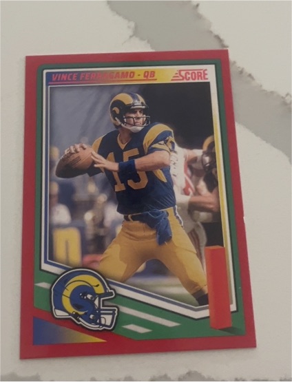 2025 Panini Score #126 Vince Ferragamo — front