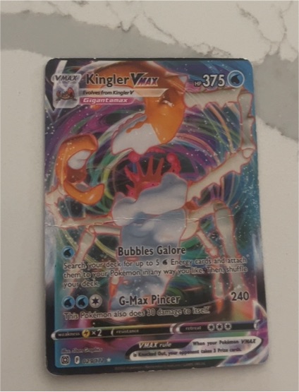 2022 Pokémon Brilliant Stars #029 Kingler VMAX — front