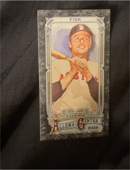 2025 Topps Allen & Ginter #187 Carlton Fisk — front
