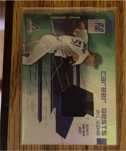 2001 Donruss Elite Career Bests #CB-15 Randy Johnson — front