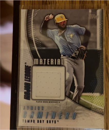 2025 Topps Series 1 Major League Material #MLM-JCA Junior Caminero — front