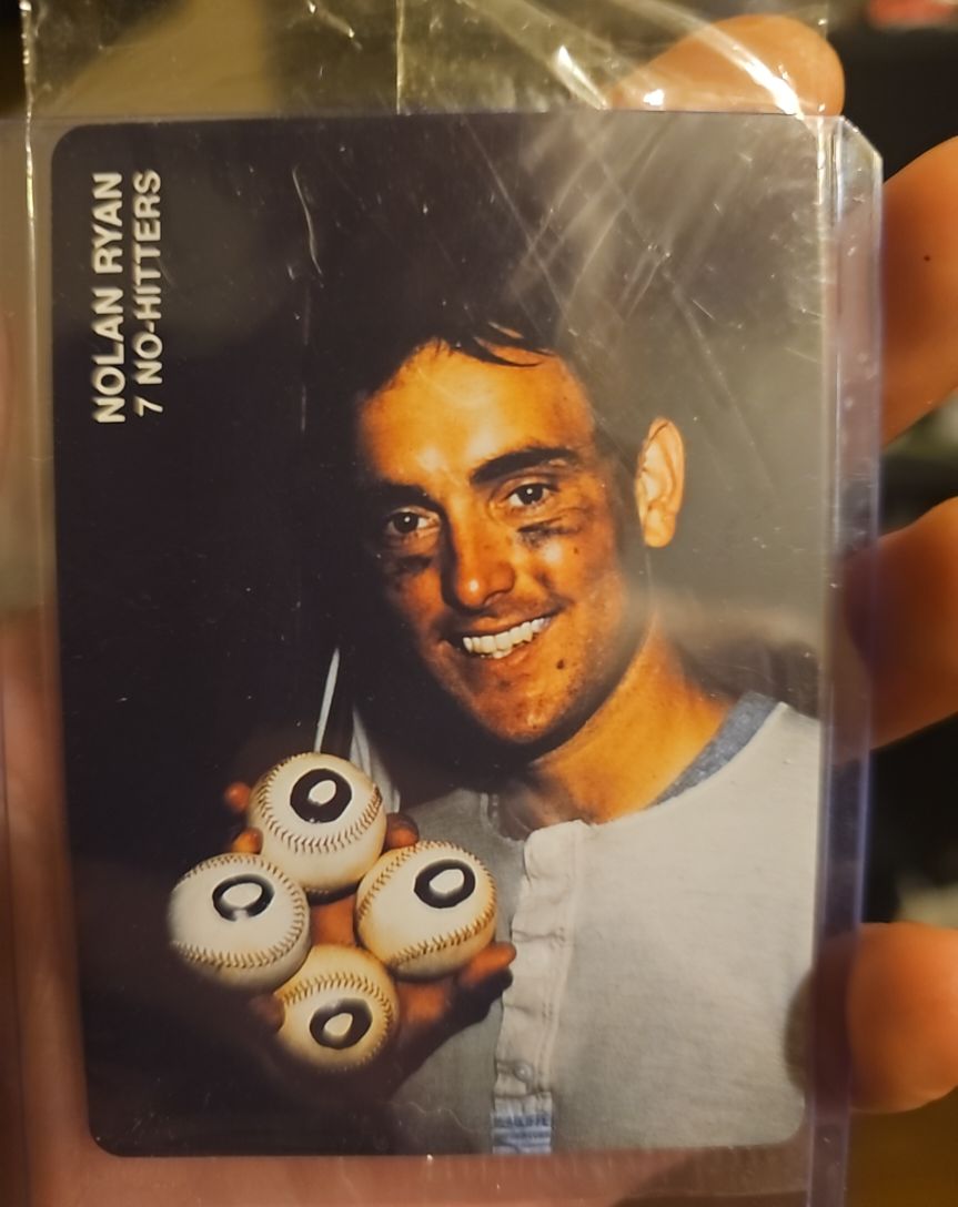 1992 Mother's Cookies #4 Nolan Ryan 7 No-Hitters — front