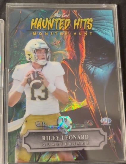 2024 Wild Card Haunted Hits Monster Hunt #Monster Hunt Riley Leonard — front